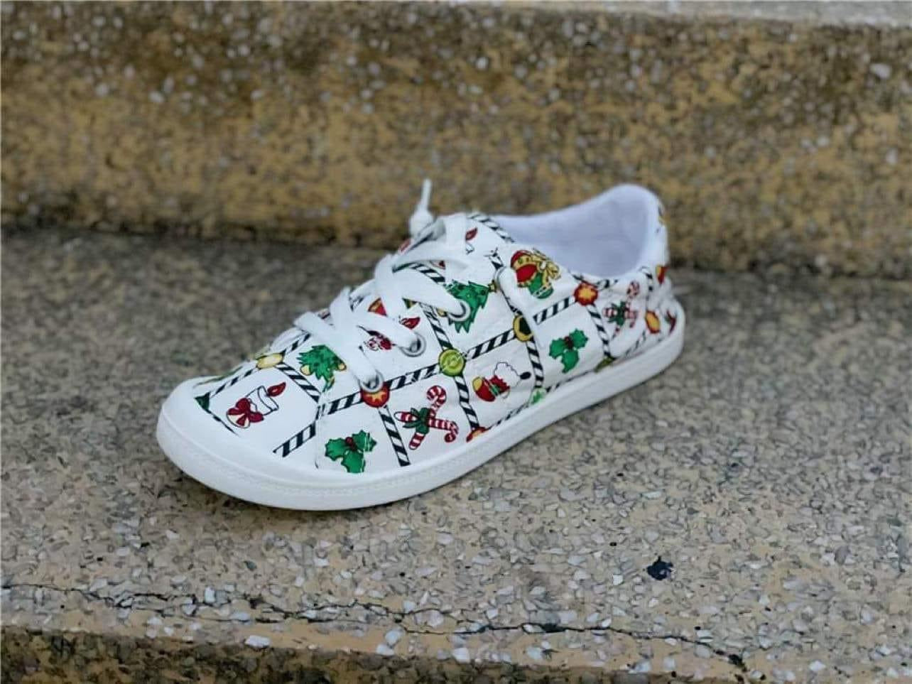 Canvas Christmas shoes
