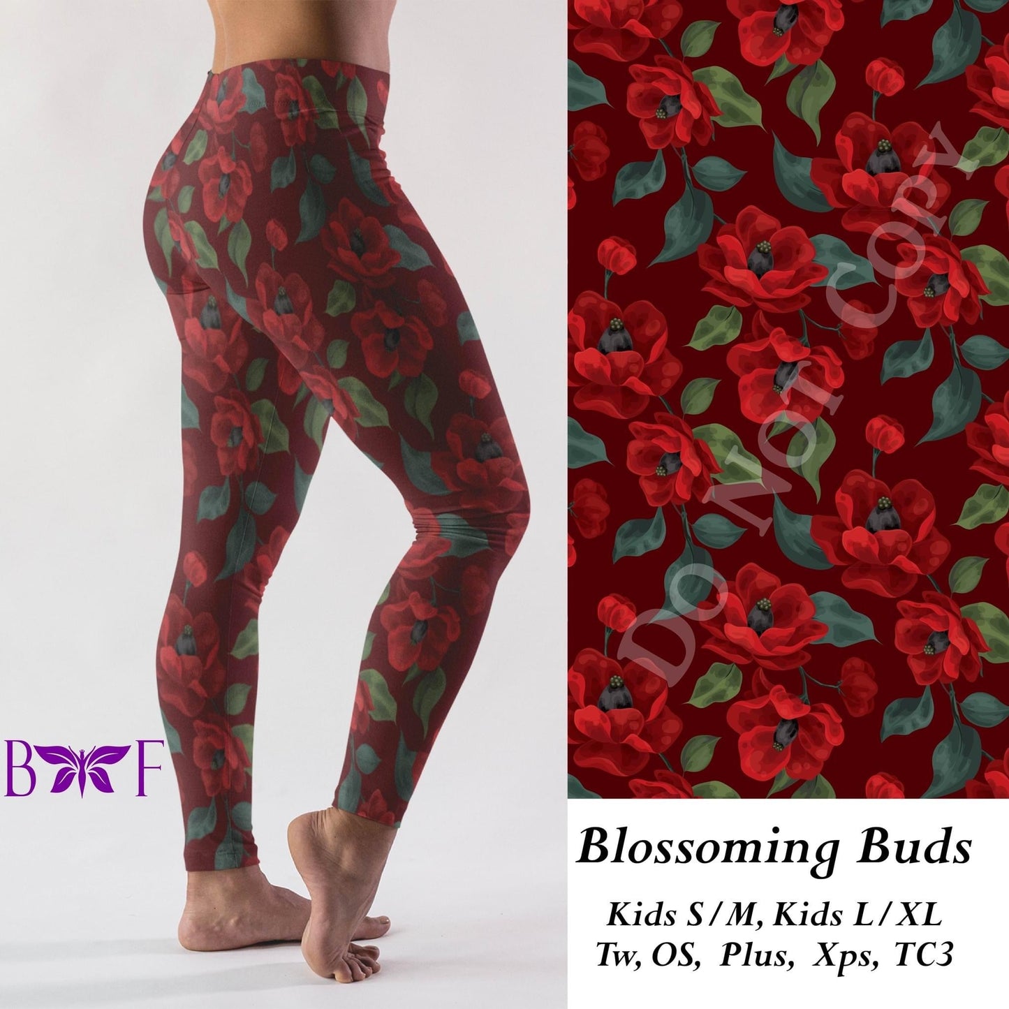 Blossoming Buds Leggings, Capris, and skorts with pockets