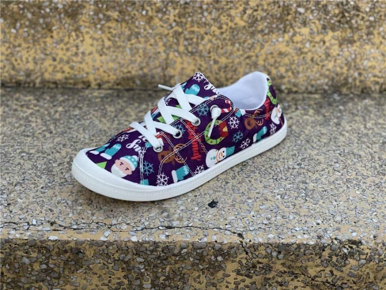 Canvas Christmas shoes