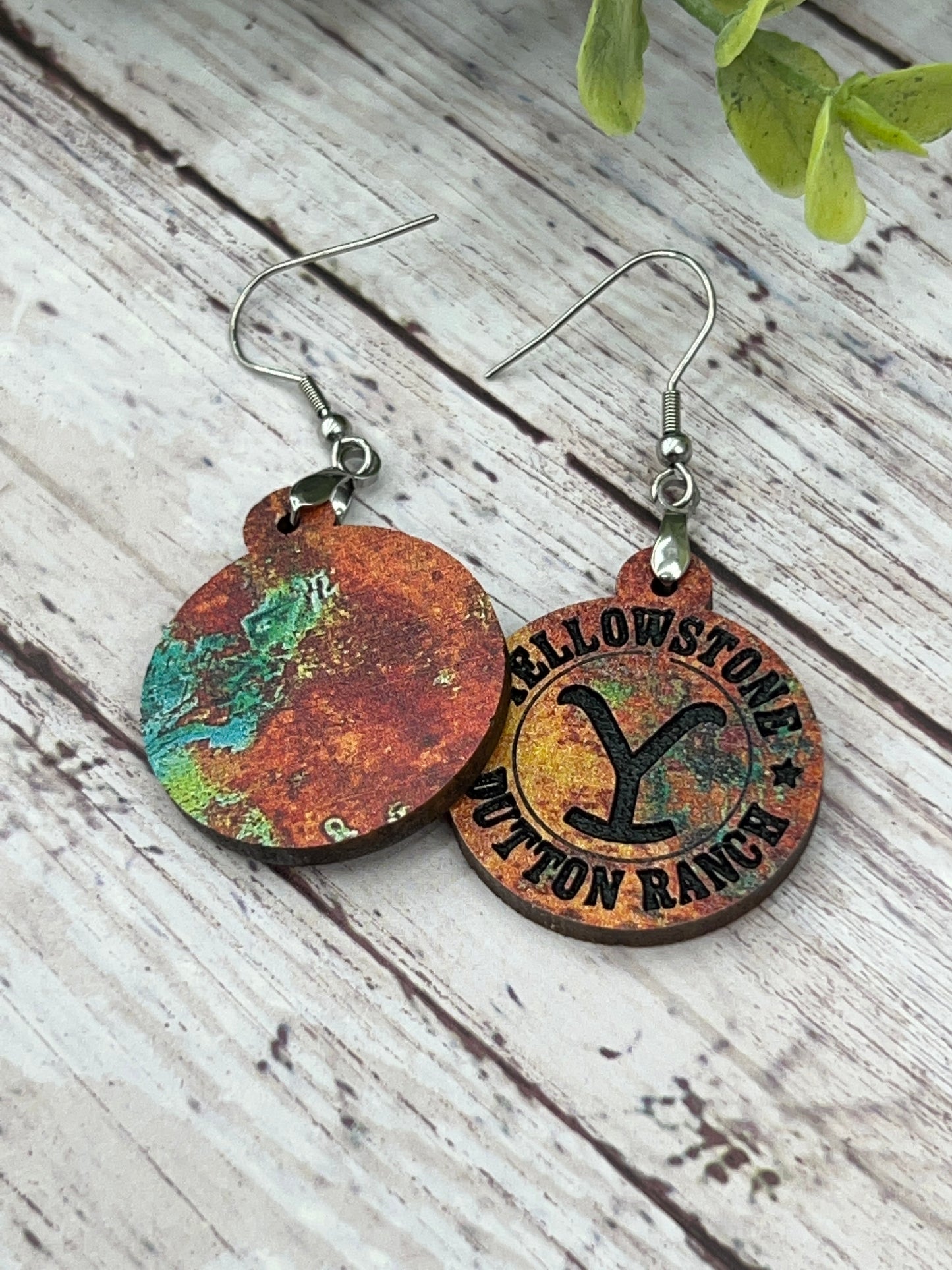 Ranch Circle - Rusted - Handcrafted Earrings