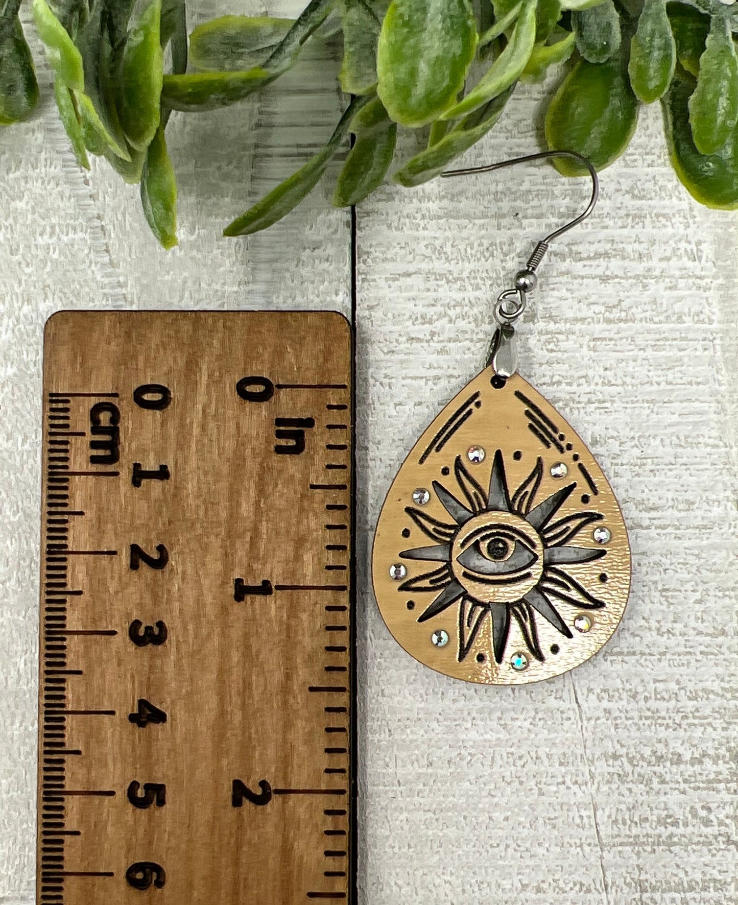 Sun Eye Drop - Handcrafted Earrings