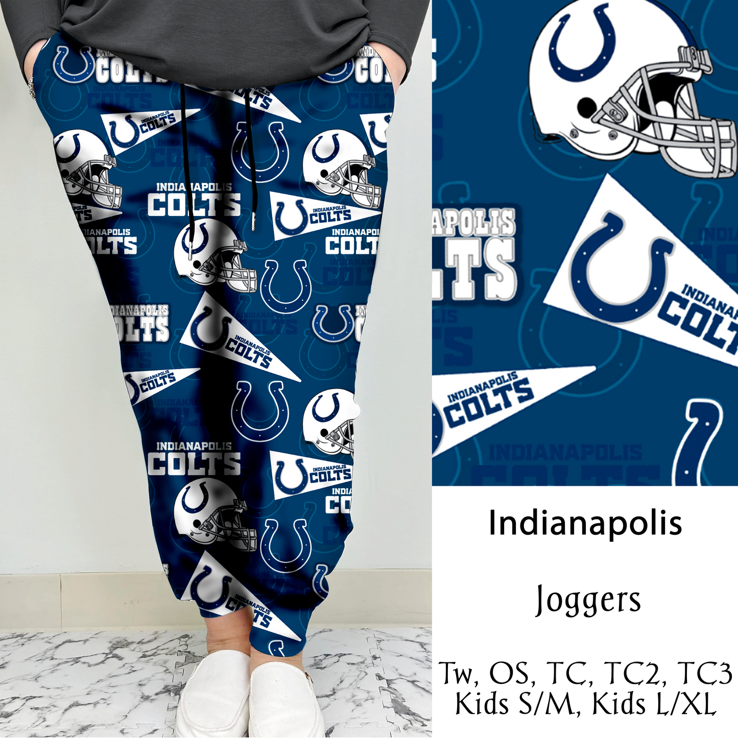 Indianapolis Football Leggings/Capri/Joggers | Run ends 8/16 | ETA Late September