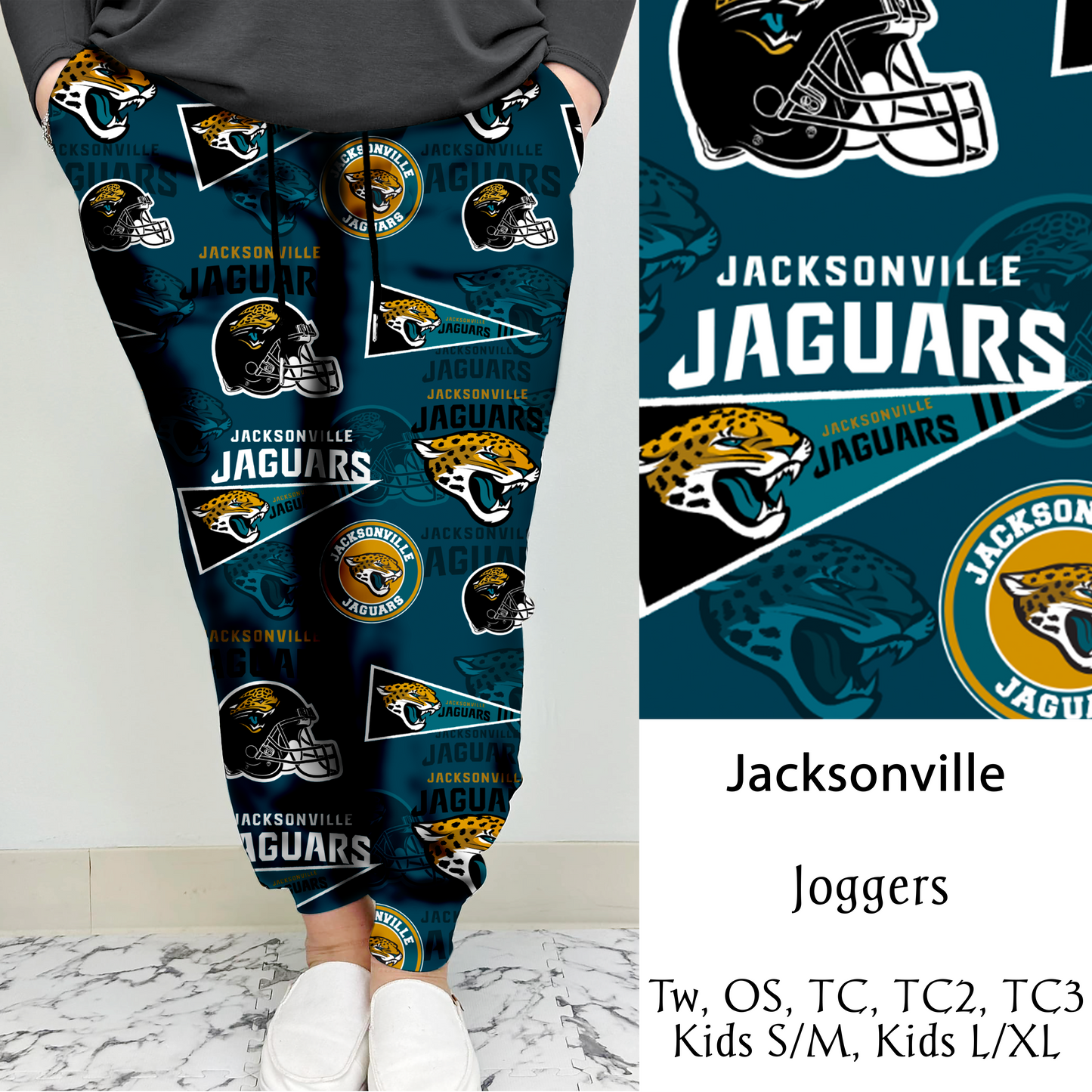 Jacksonville Football Leggings/Capri/Joggers | Run ends 8/16 | ETA Late September