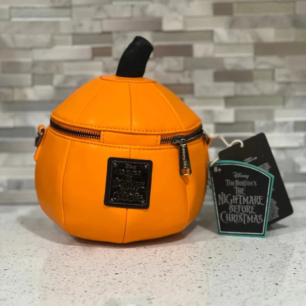 LOUNGEFLY-PUMPKIN JACK GLOW IN THE DARK CROSSBODY BAG- SPECIAL EDITION ONLINE EXCLUSIVE