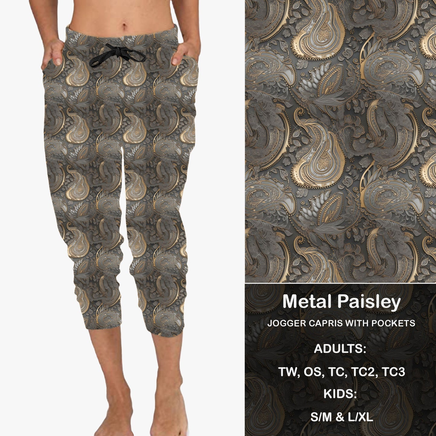 Metal Paisley - Full & Capri Joggers Preorder Closes 2/23