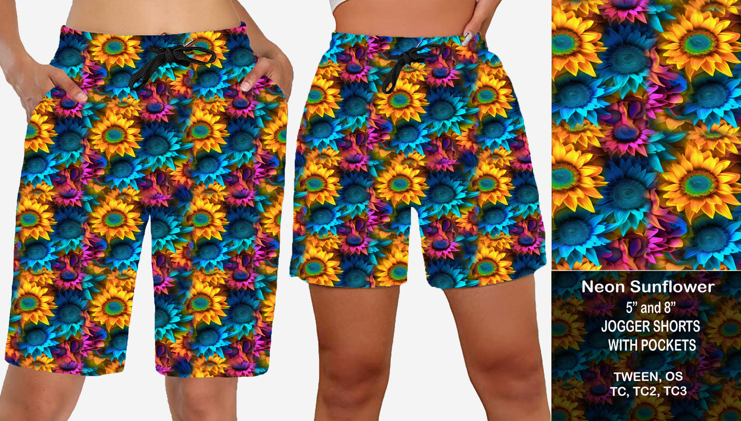 NEON SUNFLOWER - Jogger Shorts Preorder Closes 7/28