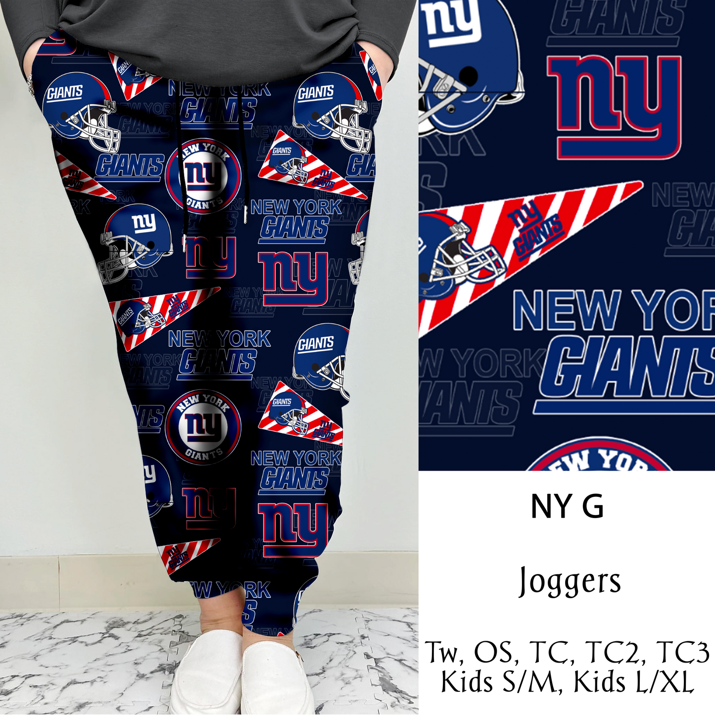 NY G Football Leggings/Capri/Joggers | Run ends 8/16 | ETA Late September
