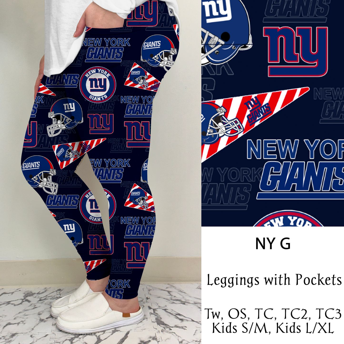 NY G Football Leggings/Capri/Joggers | Run ends 8/16 | ETA Late September
