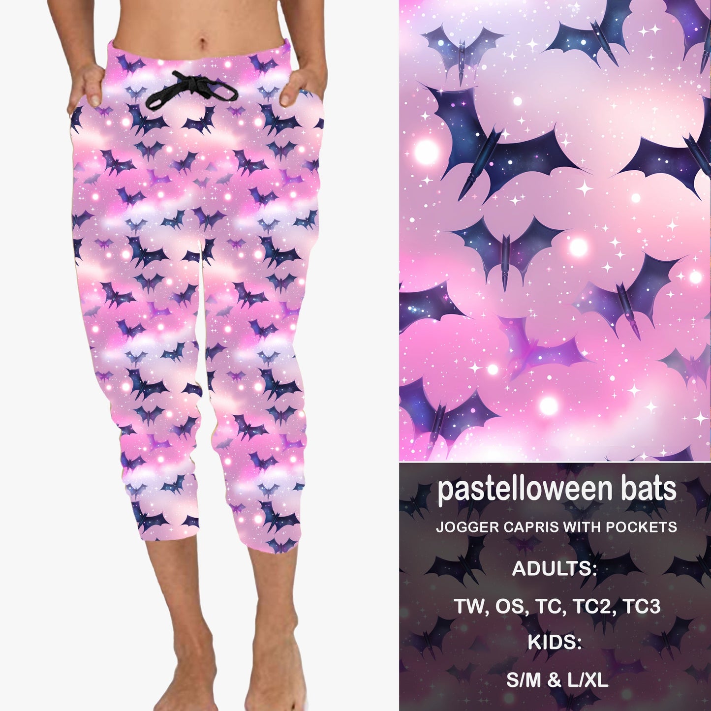 PASTELLOWEEN BATS - Full & Capri Joggers Preorder Closes 7/31