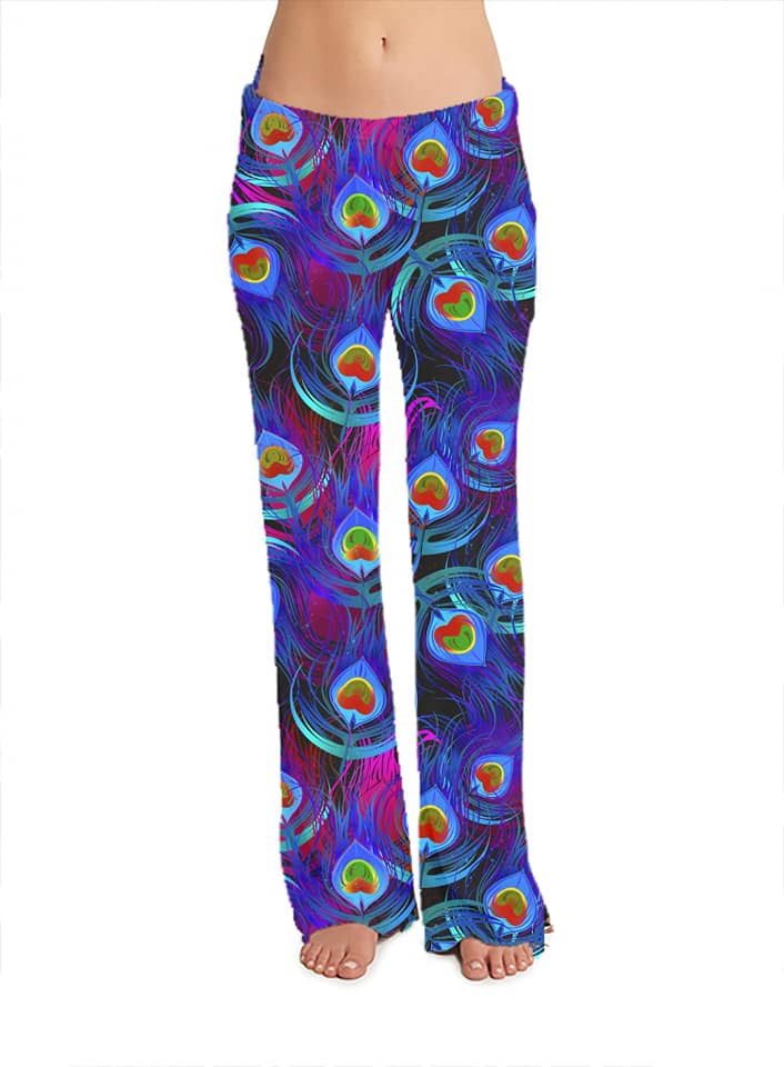 Peacock leggings and lounge pants