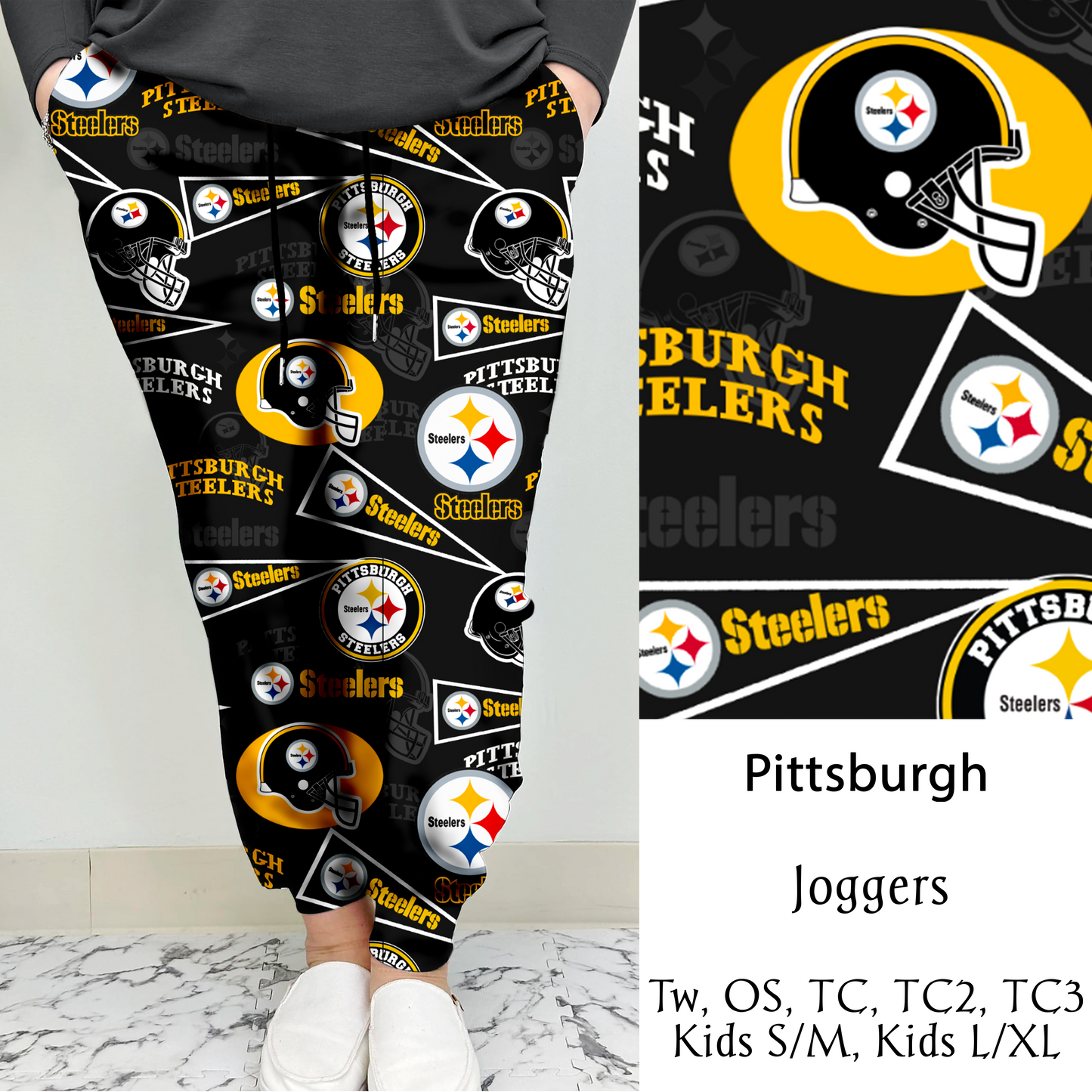 Pittsburgh Football Leggings/Capri/Joggers | Run ends 8/16 | ETA Late September