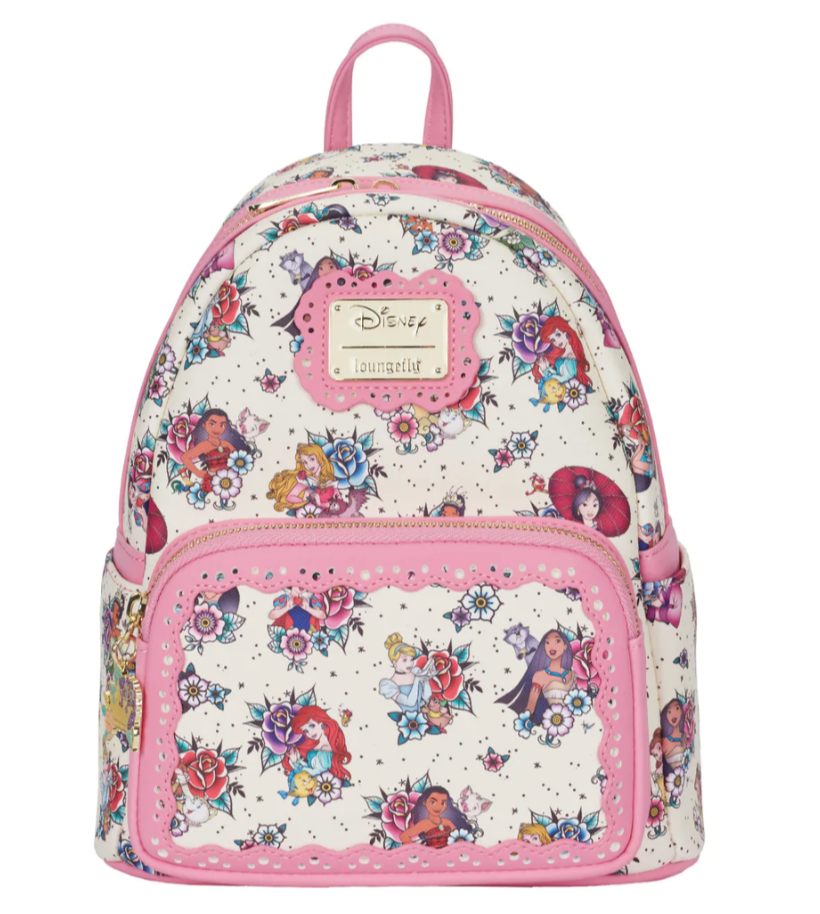Disney Princess Floral Tattoo Mini Backpack