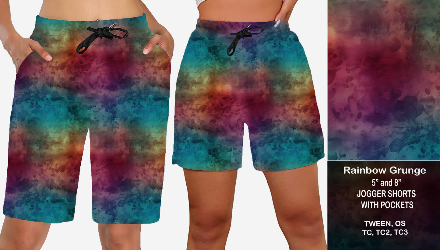 RAINBOW GRUNGE - Jogger Shorts Preorder Closes 7/28