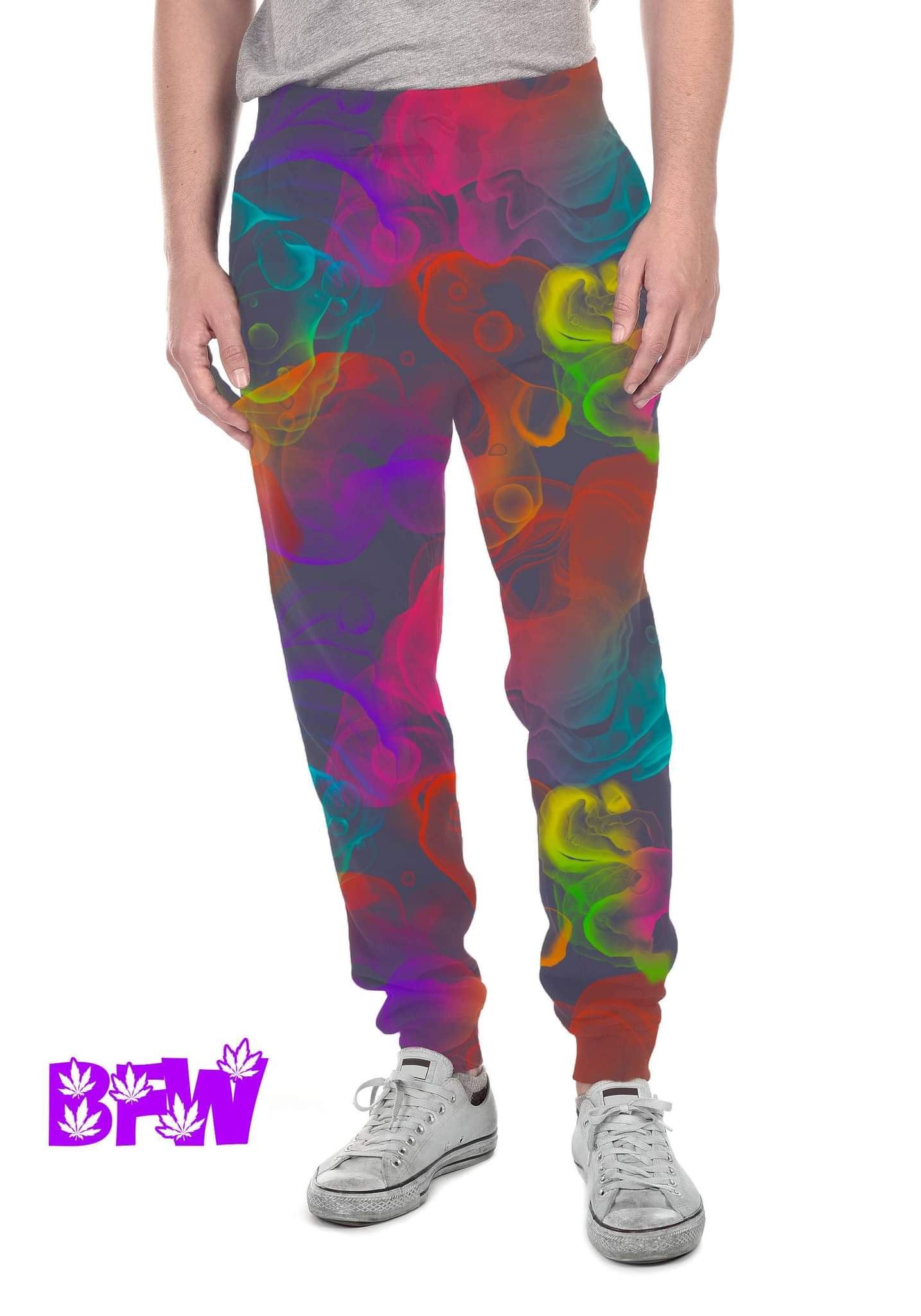 Neon pastel capris with pockets
