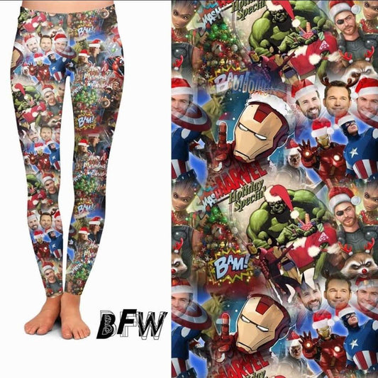 Marvel Christmas leggings, lounge pant, and joggers with pockets