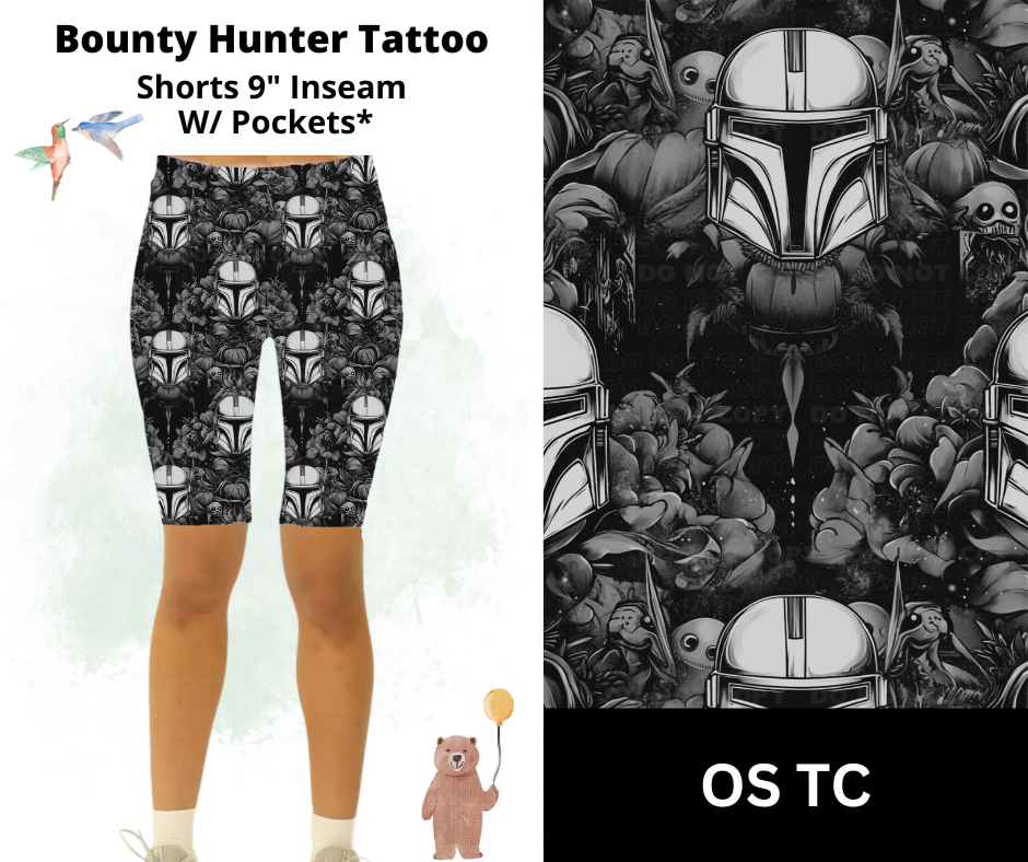 Bounty Hunter Tattoo Shorts w/ Pockets