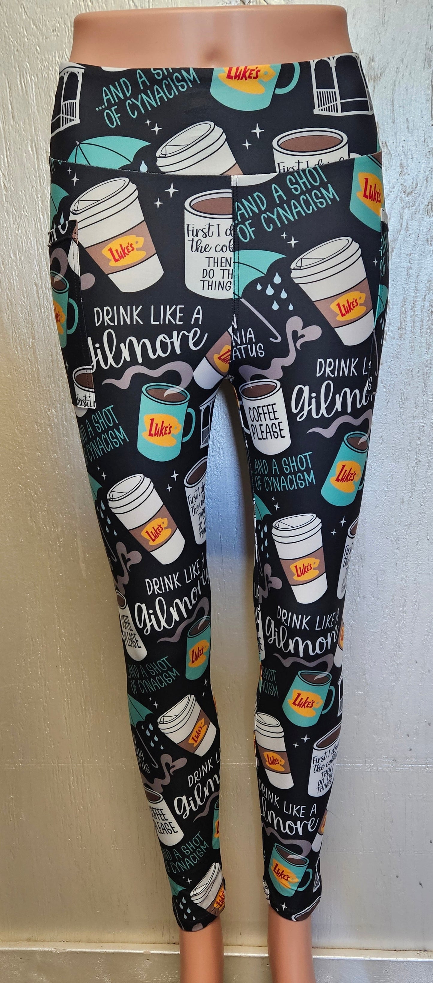 Coffee at Luke's leggings, capris, lounger, and jogger with pockets