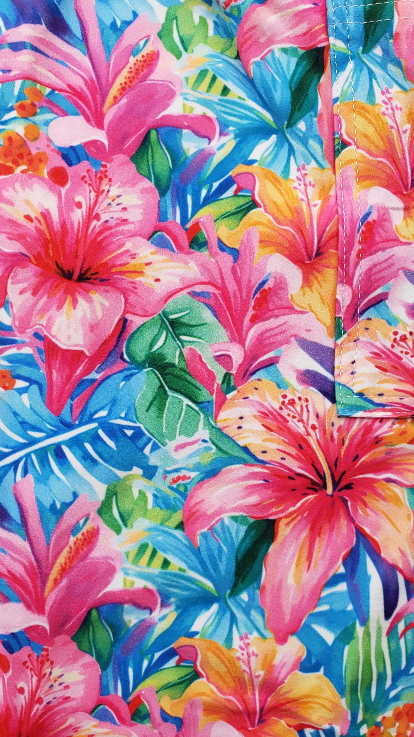 Watercolor Lilies leggings with pockets