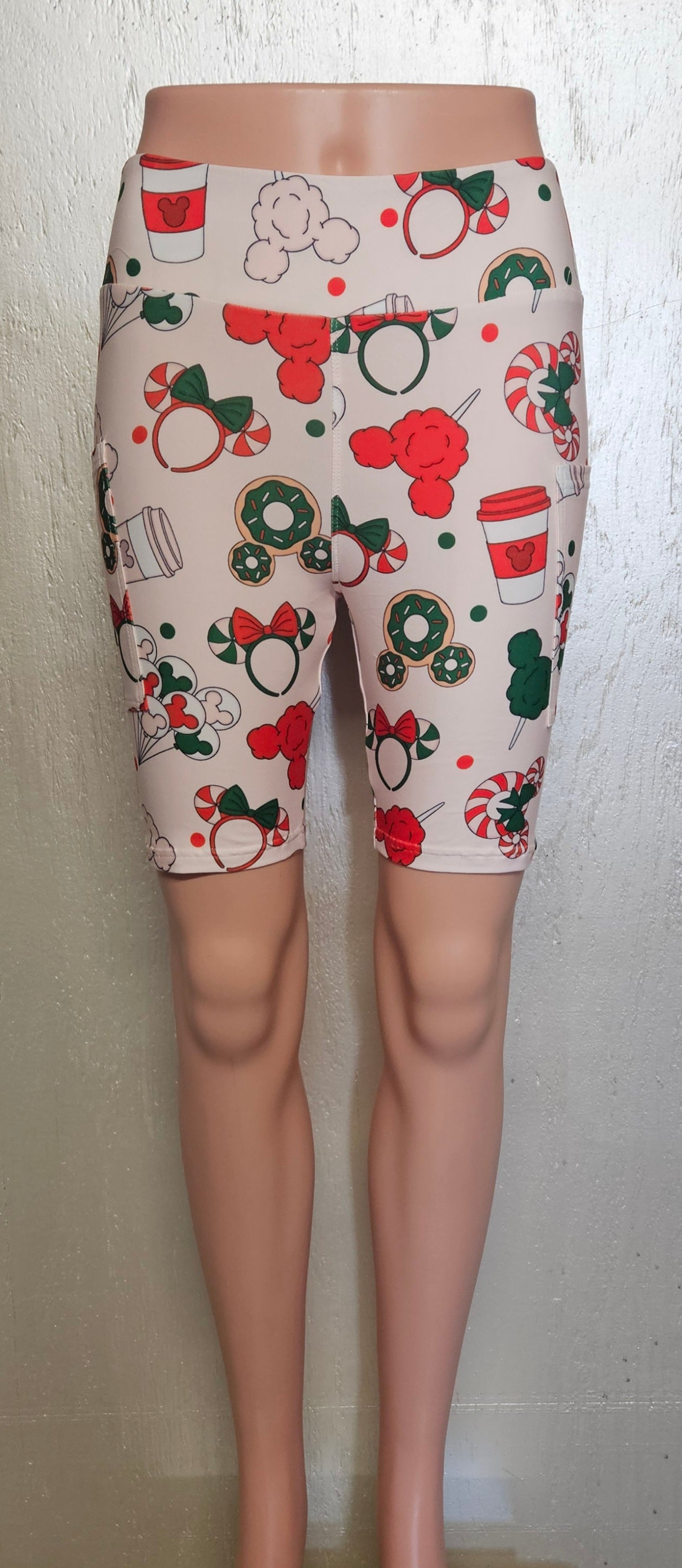 Christmas Ears capris and bike shorts with pockets
