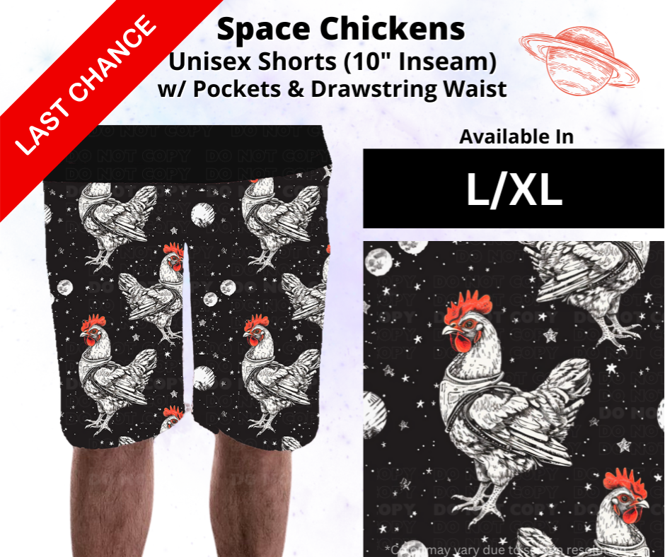 Space Chickens Unisex Shorts