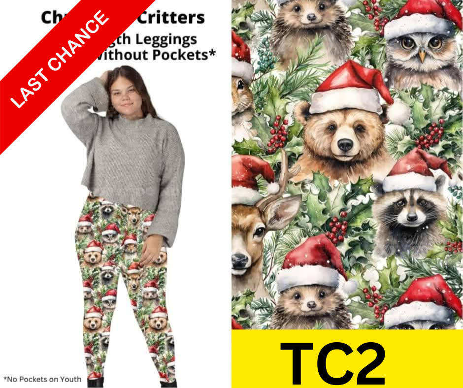 Christmas Critters Full Length Leggings w/ Pockets