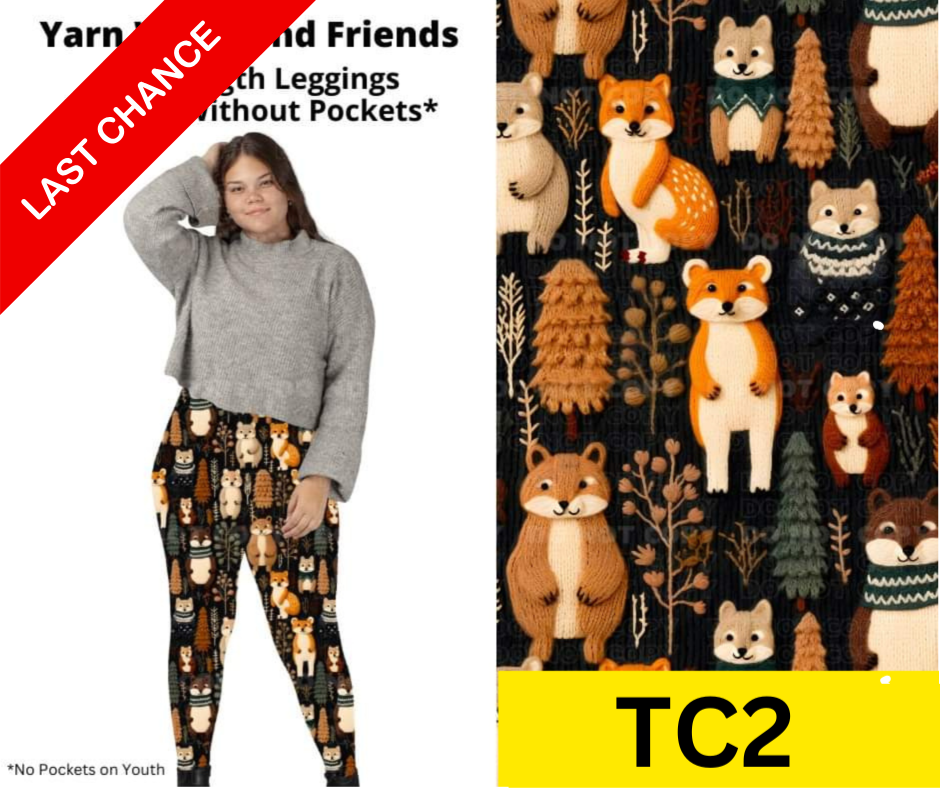 Yarn Woodland Friends Full Length Leggings w/ Pockets