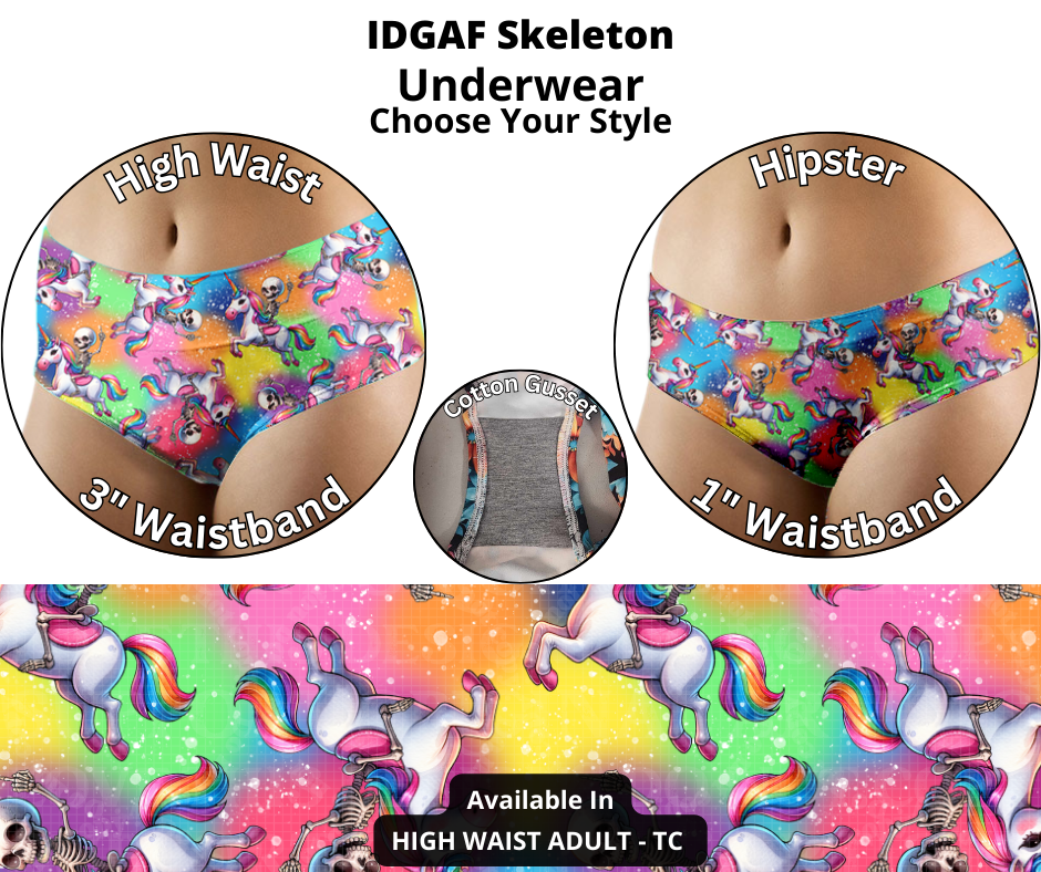 IDGAF Skeleton Underwear