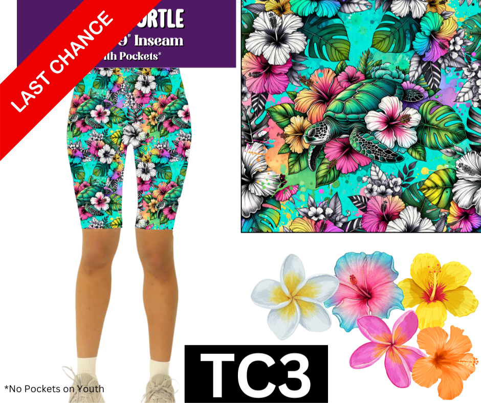 Aloha Turtle Jamaica Shorts w/ Pockets