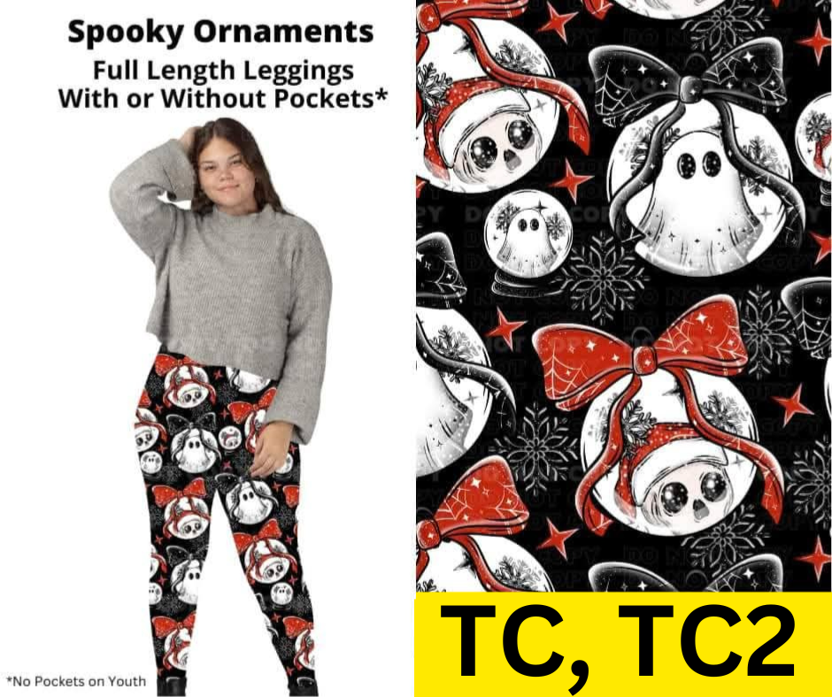 Spooky Ornaments Full Length Leggings w/ Pockets