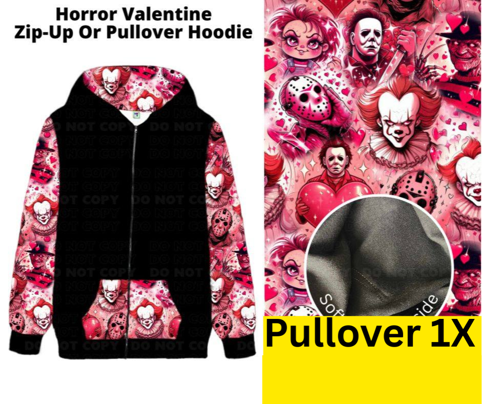 Horror Valentine Pullover Hoodie