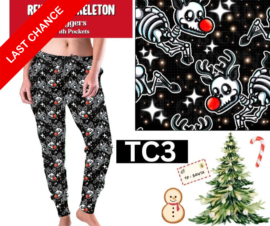 Reindeer Skeleton Joggers