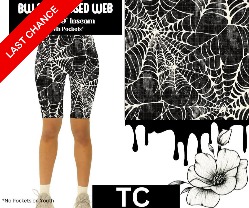 BW Distressed Web Jamaica Shorts w/ Pockets