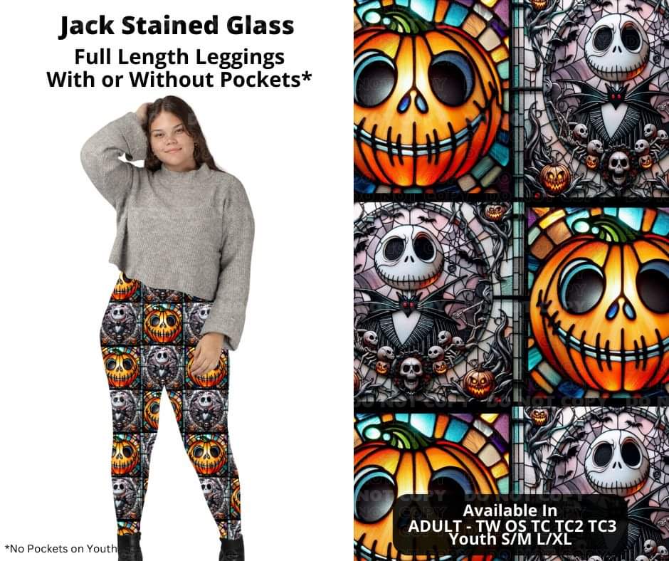Jack Stained Glass Full Length Leggings w/ Pockets