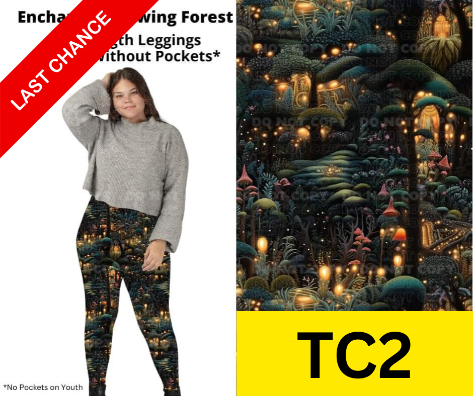 Enchanted Glowing Forest Full Length Leggings w/ Pockets
