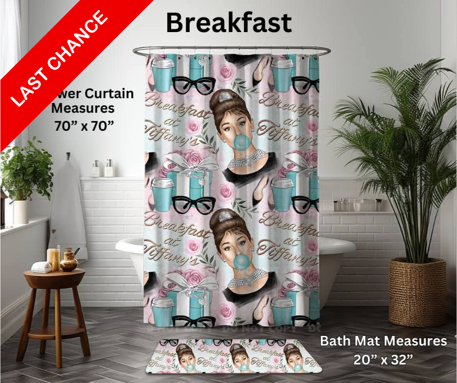 Breakfast Custom Bath Mat