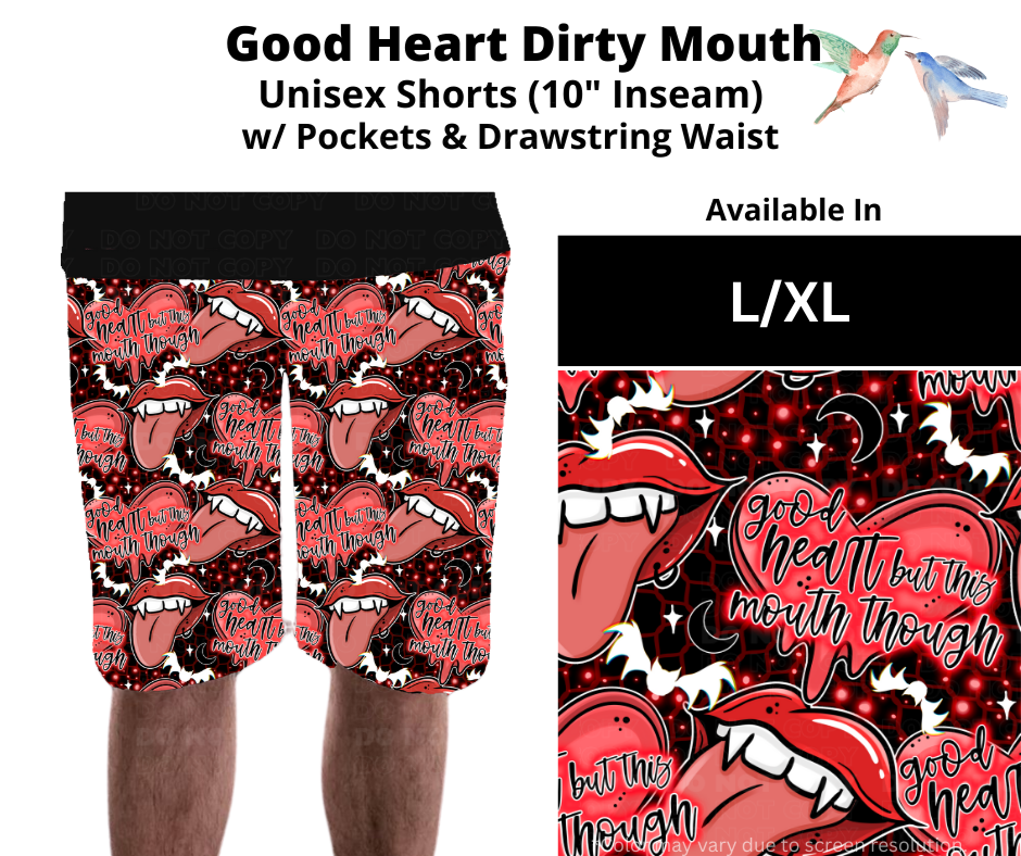 Good Heart Dirty Mouth Unisex Shorts