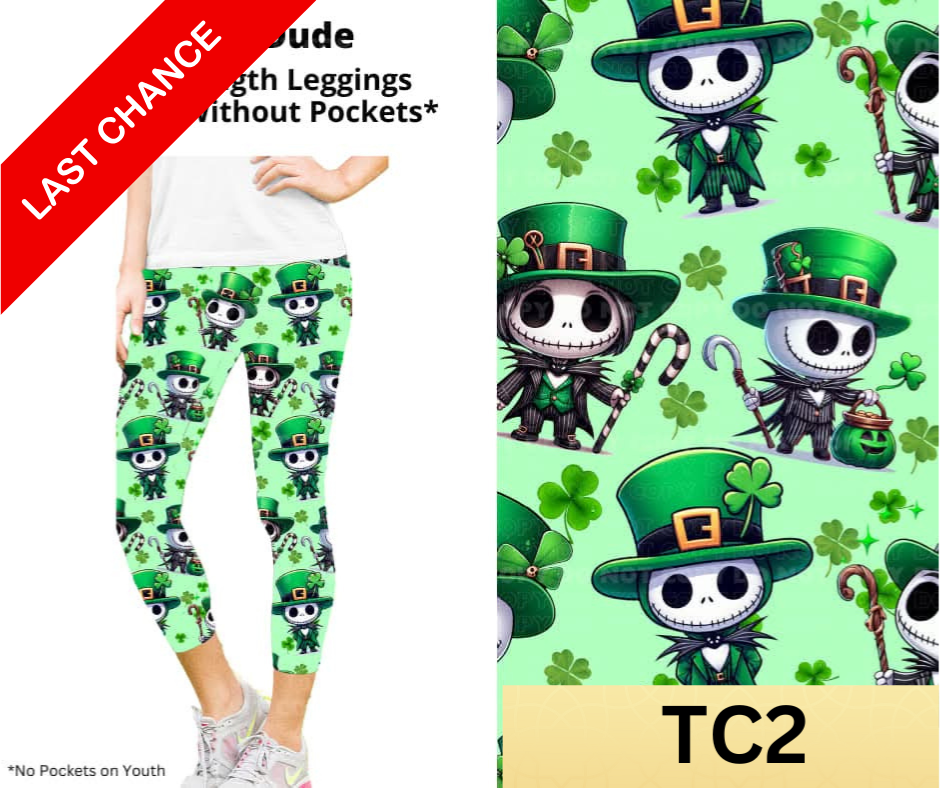 Lucky Dude Capri Length Leggings w/ Pockets