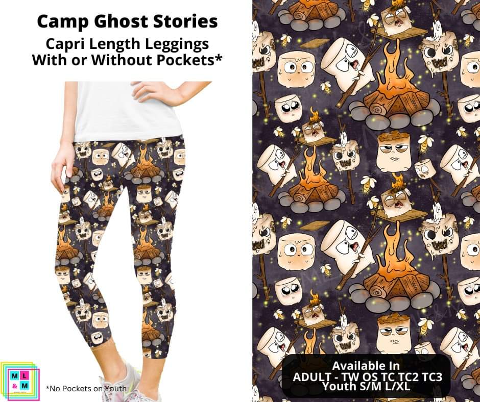 Camp Ghost Stories Capri Length Leggings w/ Pockets
