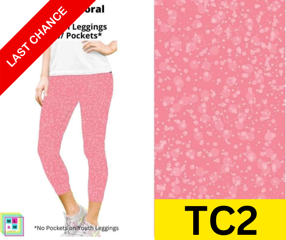 Rose Coral Capri Length w/ Pockets