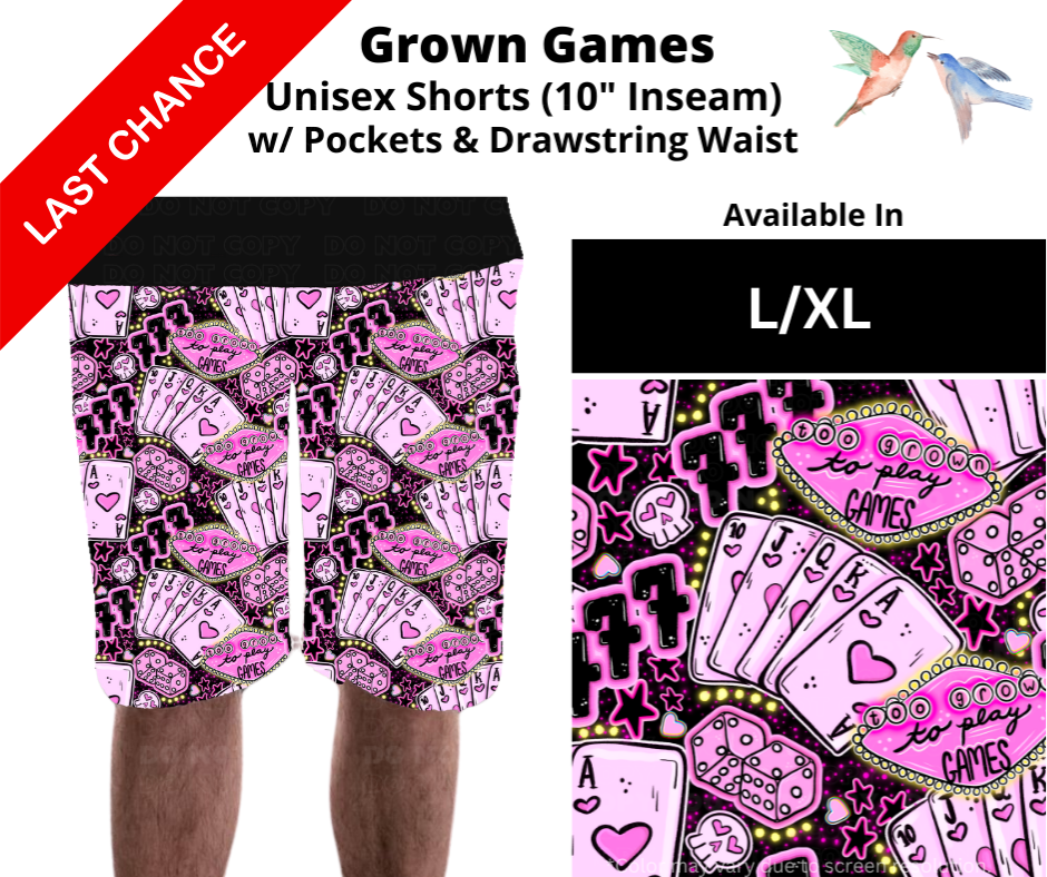 Grown Games Unisex Shorts