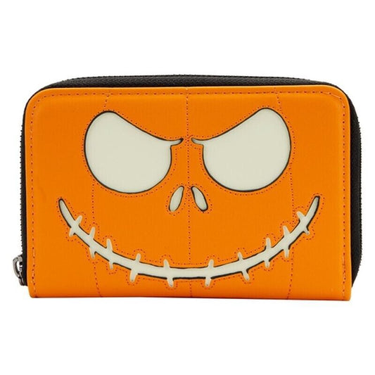 LOUNGEFLY-PUMPKIN JACK GLOW IN THE DARK WALLET- SPECIAL EDITION ONLINE EXCLUSIVE
