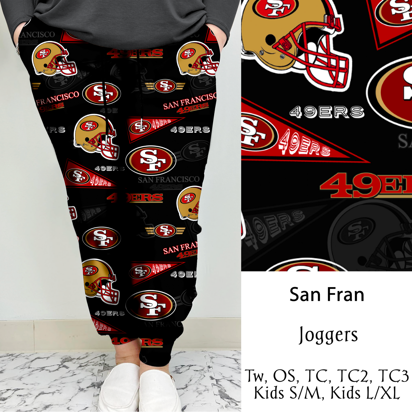 San Fran Football Leggings/Capri/Joggers | Run ends 8/16 | ETA Late September