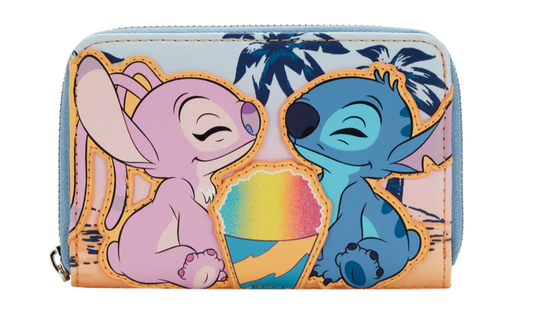 Lilo & Stitch Angel and Stitch Snow Cone Date Zip Around Wallet