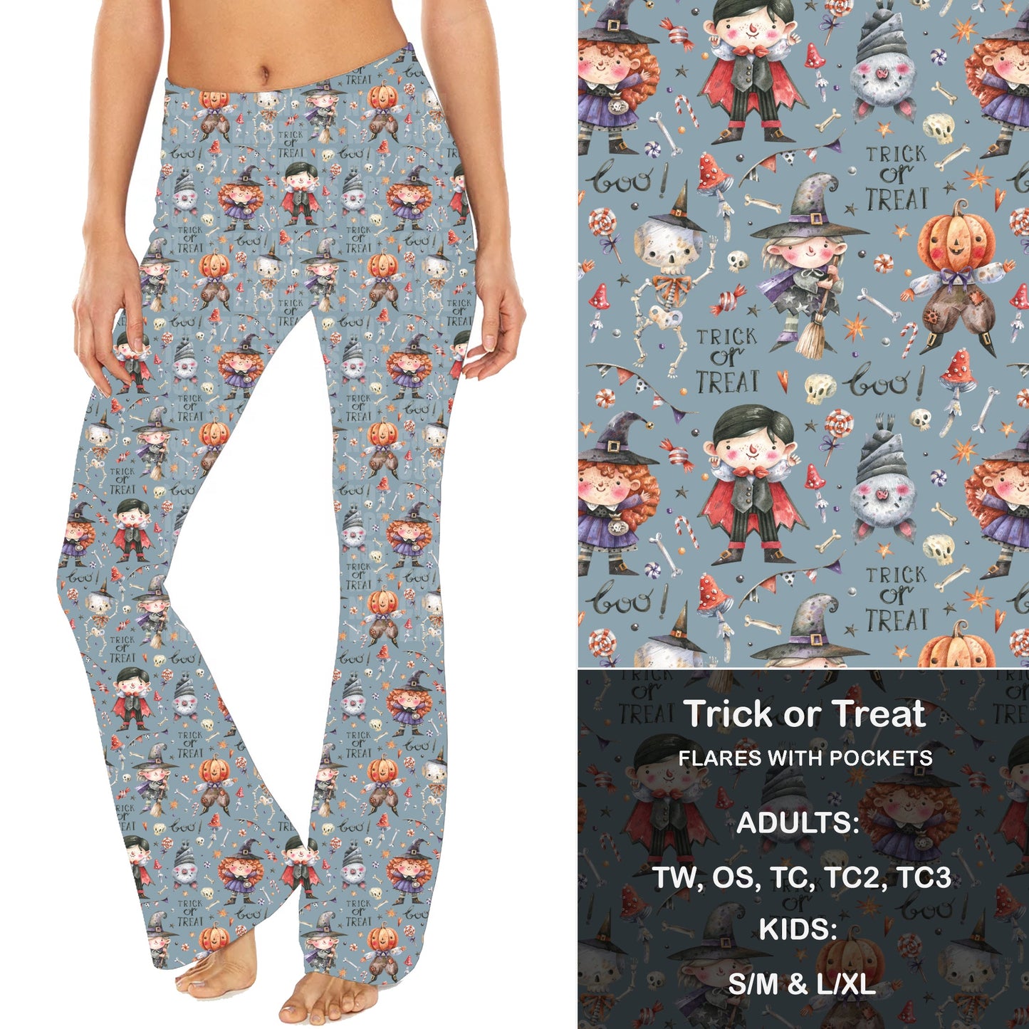 Trick or Treat - Yoga Flares with Pockets Preorder Closes 7/26