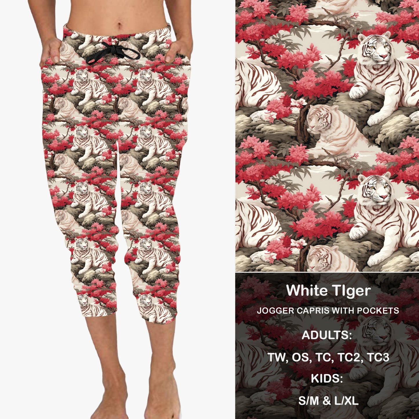 White Tiger - Full & Capri Joggers Preorder Closes 2/23