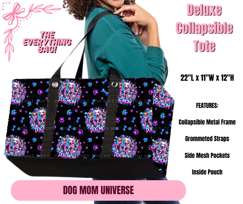 Dog Mom Universe Collapsible Tote