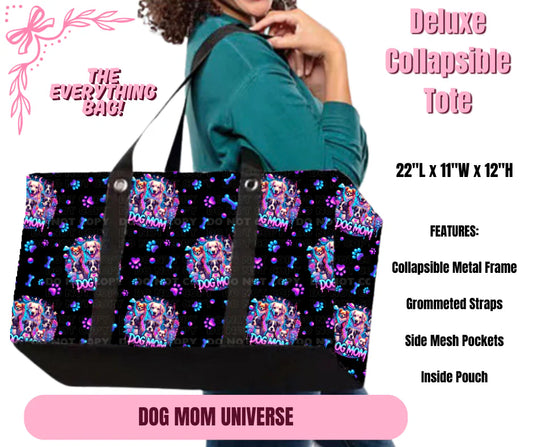 Dog Mom Universe Collapsible Tote