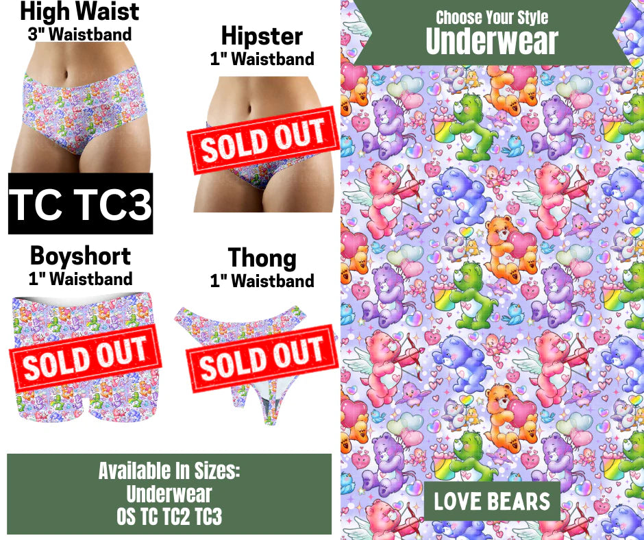 Love Bears High Waist Underwear