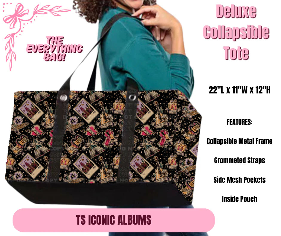 TS Iconic Albums Collapsible Tote