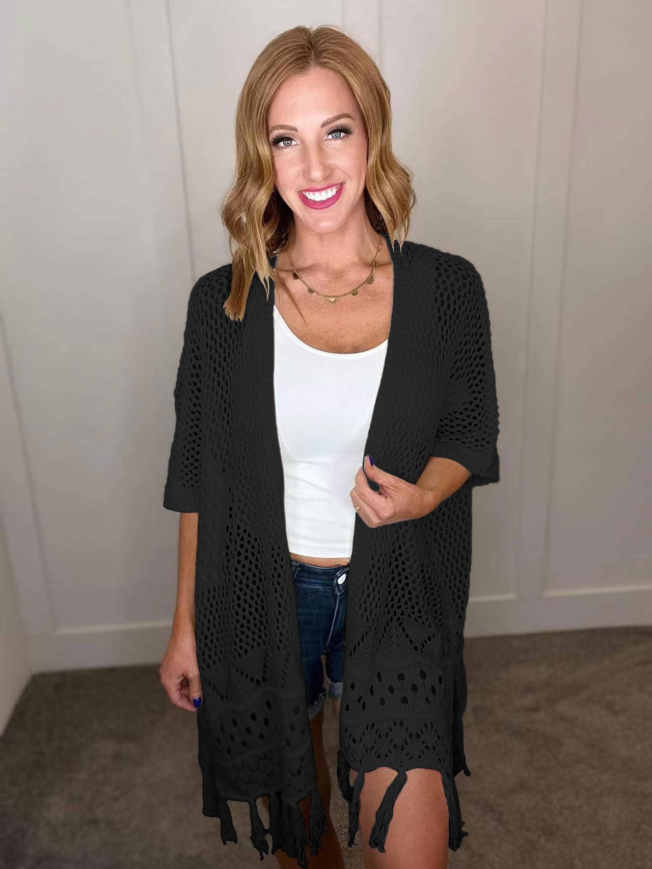 Amanda Knit Cardigan w/ Tassel